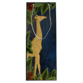 Elegante Giraffe Wijn Cadeautas (Achterkant)