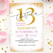 Elegante Girly 13e verjaardag Kaart