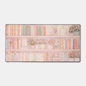 Elegante Girly Floral Bookish Bureaumat (Voorkant)