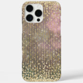 Elegante Girly Gold Beaded Glitter Case-Mate iPhone Case (Achterkant)