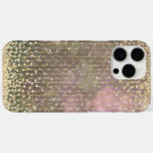 Elegante Girly Gold Beaded Glitter Case-Mate iPhone Case (Achterkant (horizontaal))
