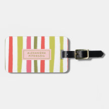 Elegante Girly Modern Gestreept