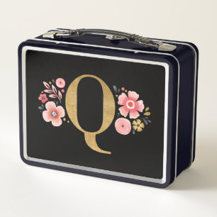 Elegante Girly Roze Zwarte Bloem