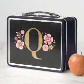 Elegante Girly Roze Zwarte Bloem (In situ)