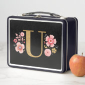 Elegante Girly Roze Zwarte Bloem (In situ)