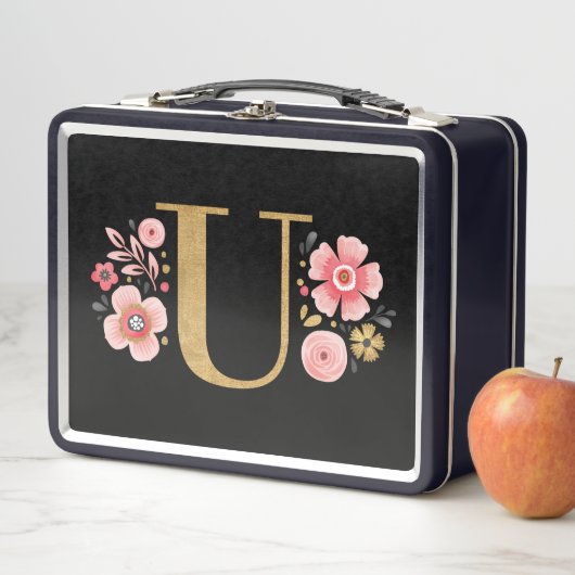 Elegante Girly Roze Zwarte Bloem (In situ)