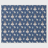 Elegante Girly Schattigee Kerst Cadeaupapier (Vlak)