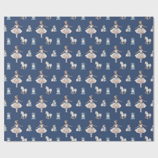 Elegante Girly Schattigee Kerst Cadeaupapier (Vlak)