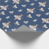 Elegante Girly Schattigee Kerst Cadeaupapier (Hoek)