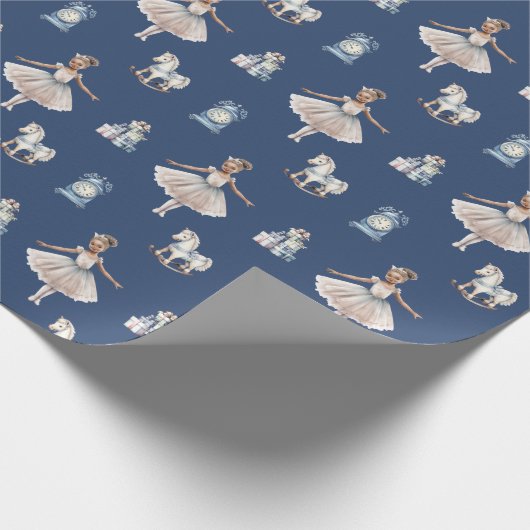 Elegante Girly Schattigee Kerst Cadeaupapier (Hoek)