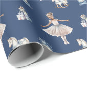 Elegante Girly Schattigee Kerst Cadeaupapier (Rol Hoek)