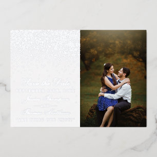 Elegante Glam Confetti Trouwkaart Uitnodiging提前 Folie Uitnodiging