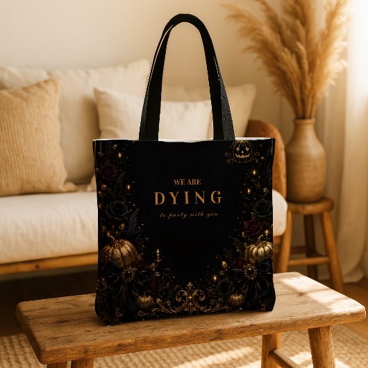 Elegante Glam Halloween-feest Tote Bag