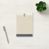 Elegante Glam nautische aangepaste kraft rustieke Post-it® Notes (Kantoor)
