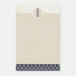 Elegante Glam nautische aangepaste kraft rustieke Post-it® Notes