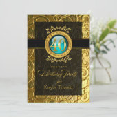 Elegante glamour gegraveerd 40ste verjaardag kaart (Staand voorkant)