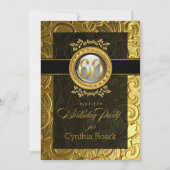 Elegante Glamour Geprägde 60e Verjaardag Kaart (Voorkant)