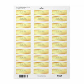 Elegante Glamour Goud Handgeschreven Script Naam C Etiket (Full Sheet)