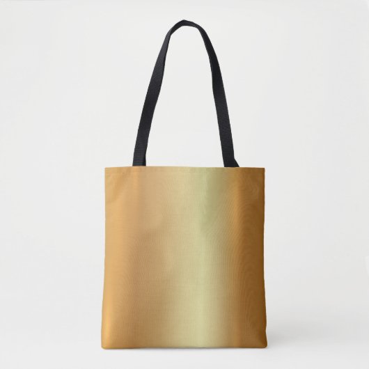 Elegante Glamour Goud Licht en Schaduw Moderne loo Tote Bag (Voorkant)