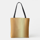 Elegante Glamour Goud Licht en Schaduw Moderne loo Tote Bag (Achterkant)