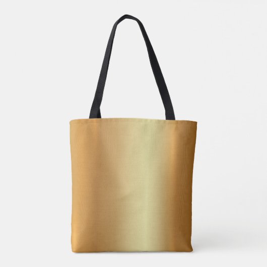 Elegante Glamour Goud Licht en Schaduw Moderne loo Tote Bag (Achterkant)