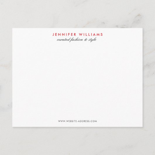 Elegante glamour mod meisje Poshmark bedankt Briefkaart (Achterkant)