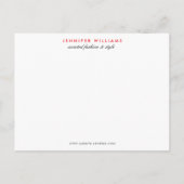 Elegante glamour mod meisje Poshmark dank je wel Briefkaart (Achterkant)