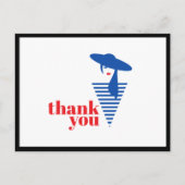 Elegante glamour mod meisje Poshmark dank je wel Briefkaart (Voorkant)