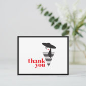 Elegante glamour mod stylist Poshmark dank je Briefkaart (Staand voorkant)