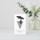 Elegante Glamour Mod Stylist, Salon, Blogger Visitekaartje (Staand voorkant)
