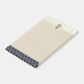 Elegante Glamour Zeevaart Aangepast Kraft Roestig Post-it® Notes (Schuin)