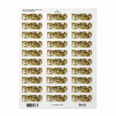 Elegante glamoureuze adreslabel-hak etiket (Full Sheet)