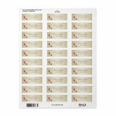 Elegante glamoureuze adreslabel-hak etiket (Full Sheet)