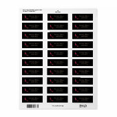 Elegante glamoureuze adreslabel-hak etiket (Full Sheet)