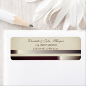 Elegante Glamoureuze Chique Glitterende Adreslabel Etiket (Insitu)