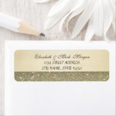Elegante Glamoureuze Glitterende Bruiloft Etiket (Insitu)