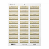 Elegante Glamoureuze Glitterende Bruiloft Etiket (Full Sheet)