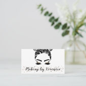 Elegante Glans Make-up Visitekaartje (Staand voorkant)