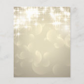 Elegante Glanzende Glitter Gouden Flyer (Achterkant)