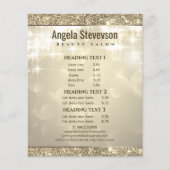 Elegante Glanzende Glitter Gouden Flyer (Voorkant)