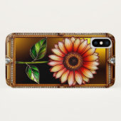 Elegante Glas-in-Lood Bloem Kunstwerk Case-Mate iPhone Case (Achterkant (horizontaal))
