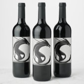 Elegante glazen Drink met lekvrije deksel Wijn Etiket (Flessen)