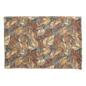 Elegante Glazen in lood herfstbladeren - Rustic Au Kussensloop (Voorkant)