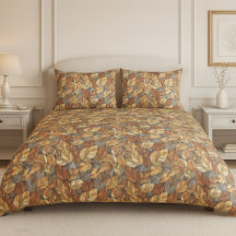 Elegante Glazen in lood herfstbladeren - Rustic Au