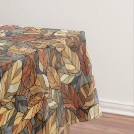 Elegante Glazen in lood herfstbladeren - Rustic Au Tafelkleed