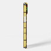 Elegante Glazen in lood rode bloem Case-Mate iPhone Case (Achterkant / Rechts)