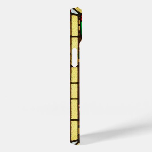 Elegante Glazen in lood rode bloem Case-Mate iPhone Case (Achterkant / Rechts)