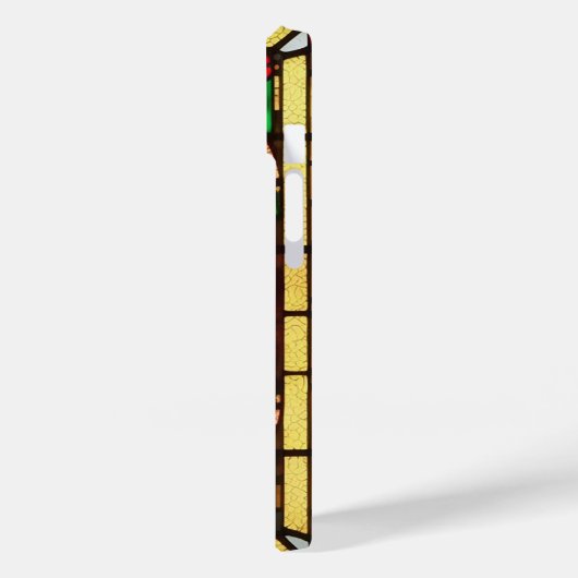 Elegante Glazen in lood rode bloem Case-Mate iPhone Case (Achterkant / Links)