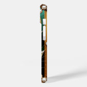 Elegante Glazen in lood tulp met gouden Lijst Case-Mate iPhone Case (Achterkant / Links)