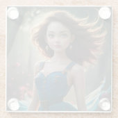 Elegante glazen onderzetters voor foto's (Achterkant)